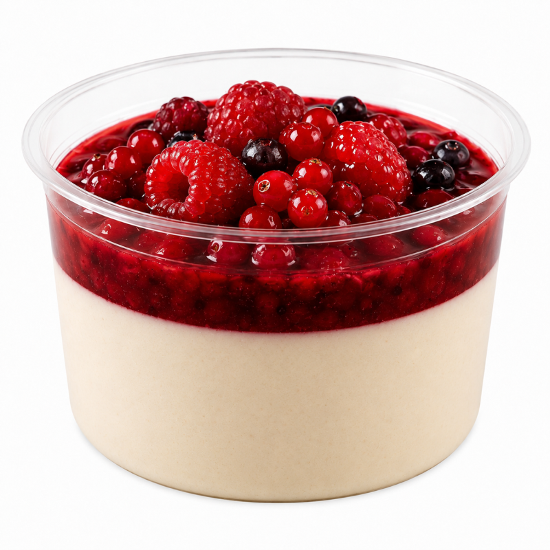 Pana Cotta Fruits Rouge - Cheesy And Crousty food truck 35